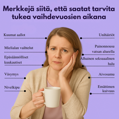 Meno – hormonitasapaino ja vaihdevuosien tuki